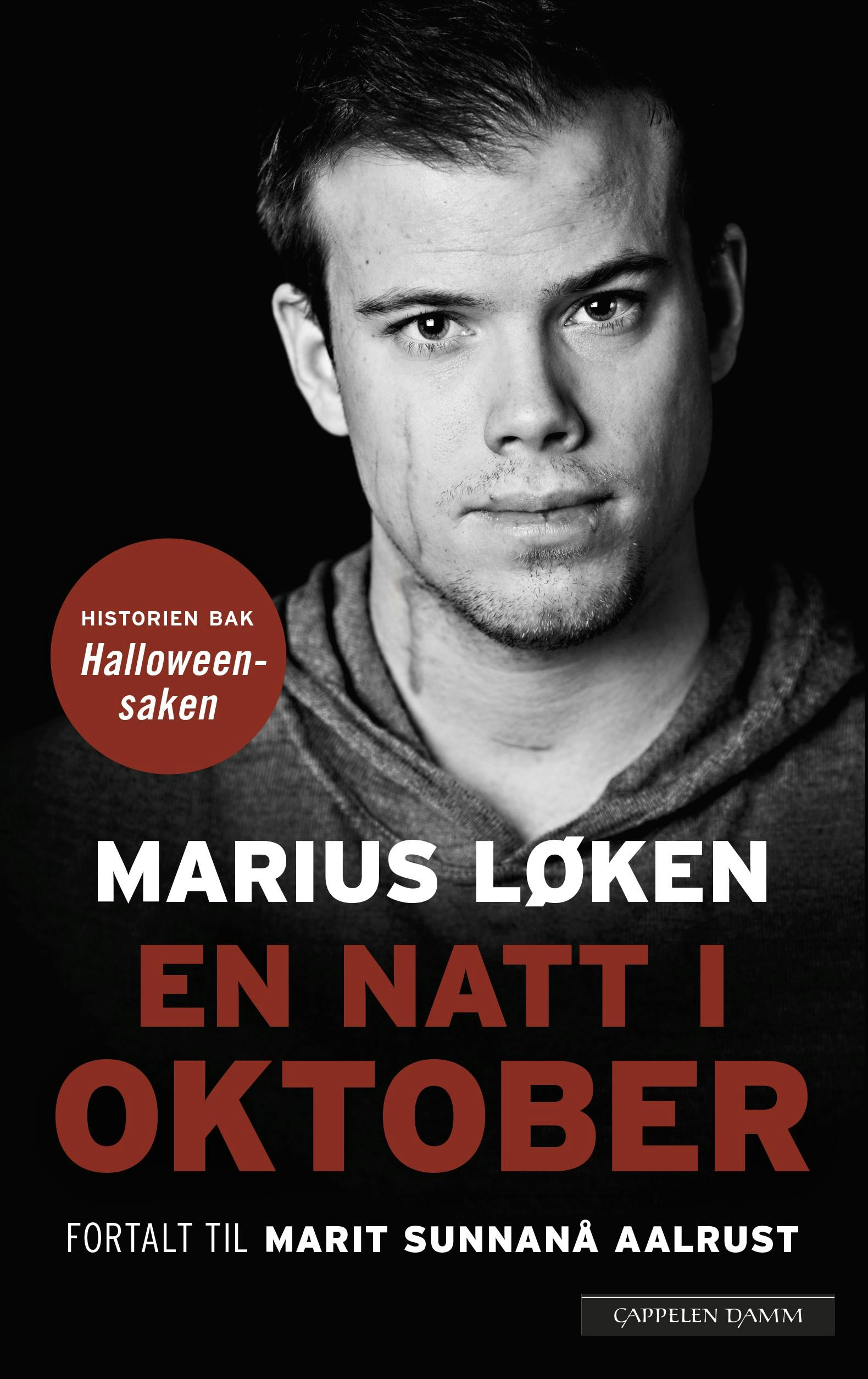 Marius Løkken fik 20 knivstik og overlevede. Foto af hans bog om overfaldet.