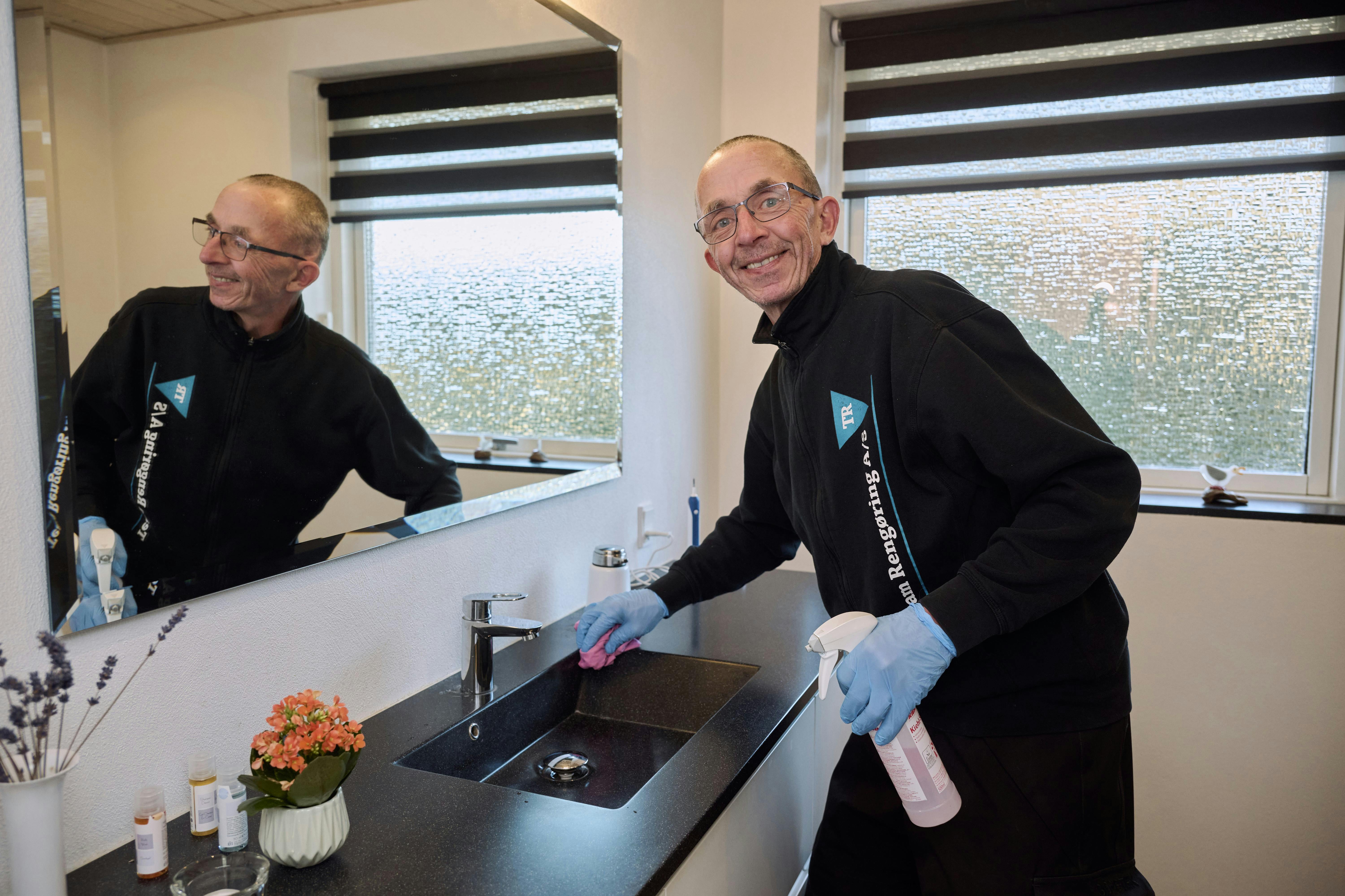 Rengøringsfolk blev venner: Dan Larsen, 52, fra Ringsted.