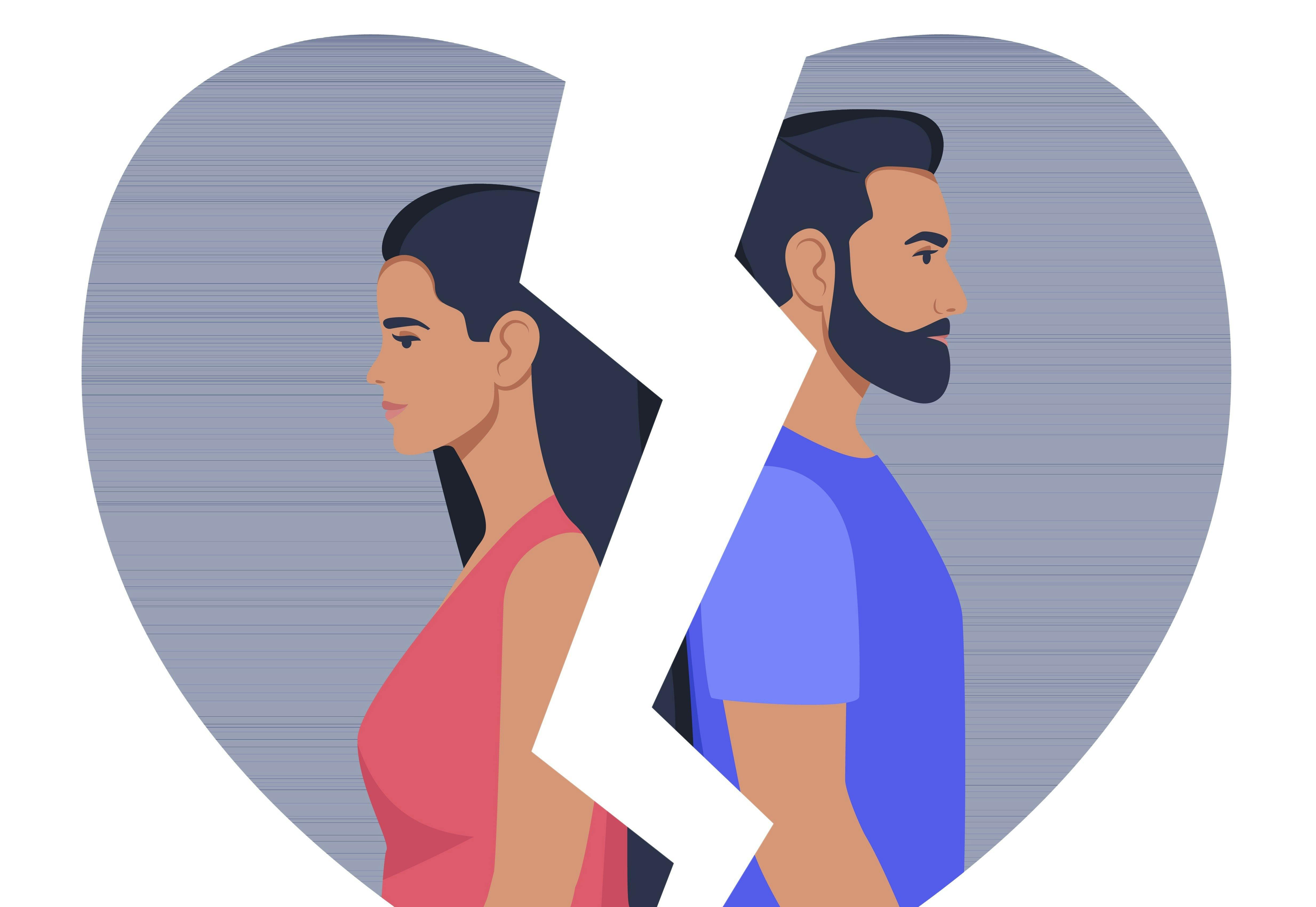 Illustration til artikel om at slutte sit forhold.