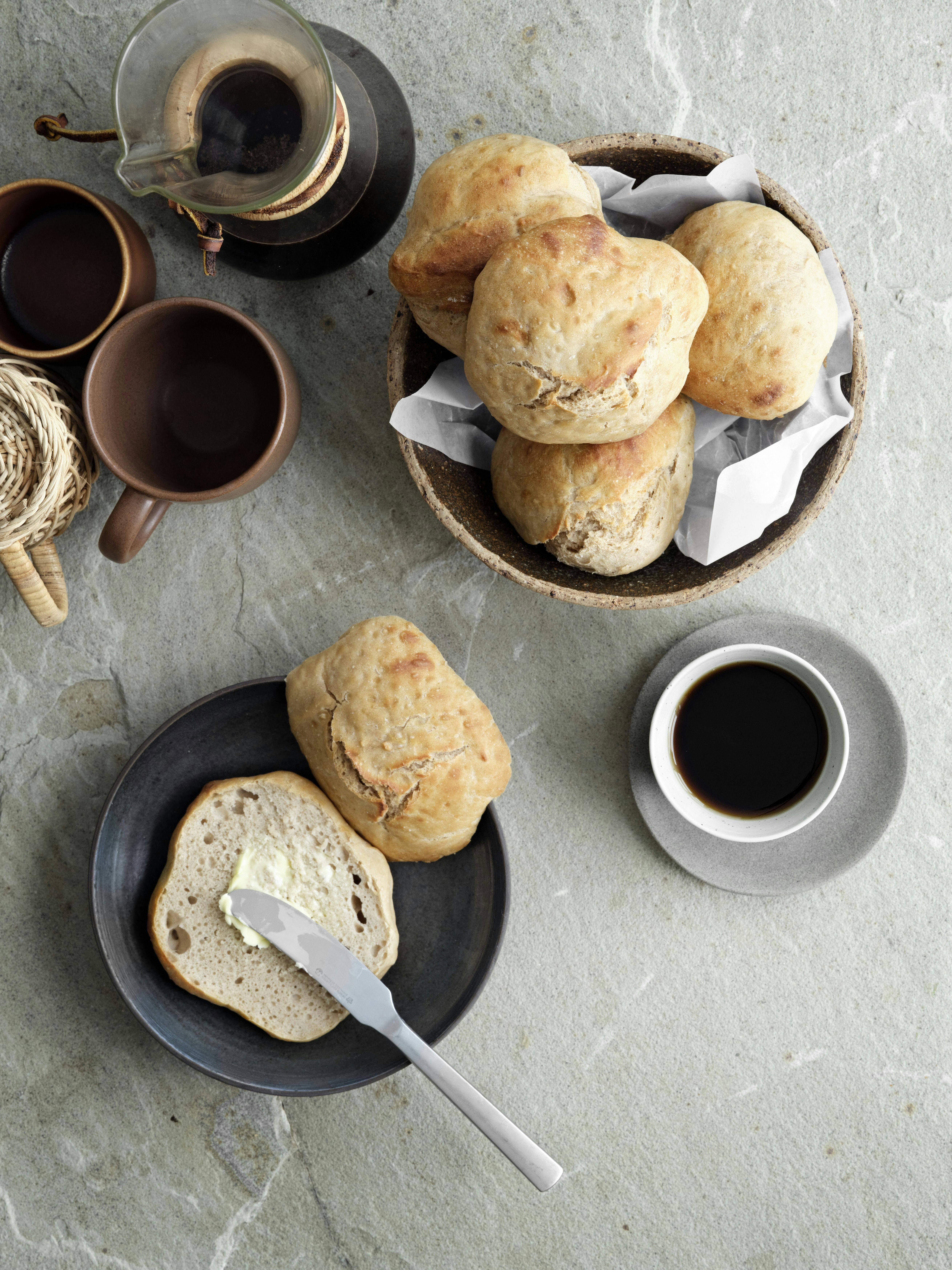 Langtidshævede ølandsboller.
