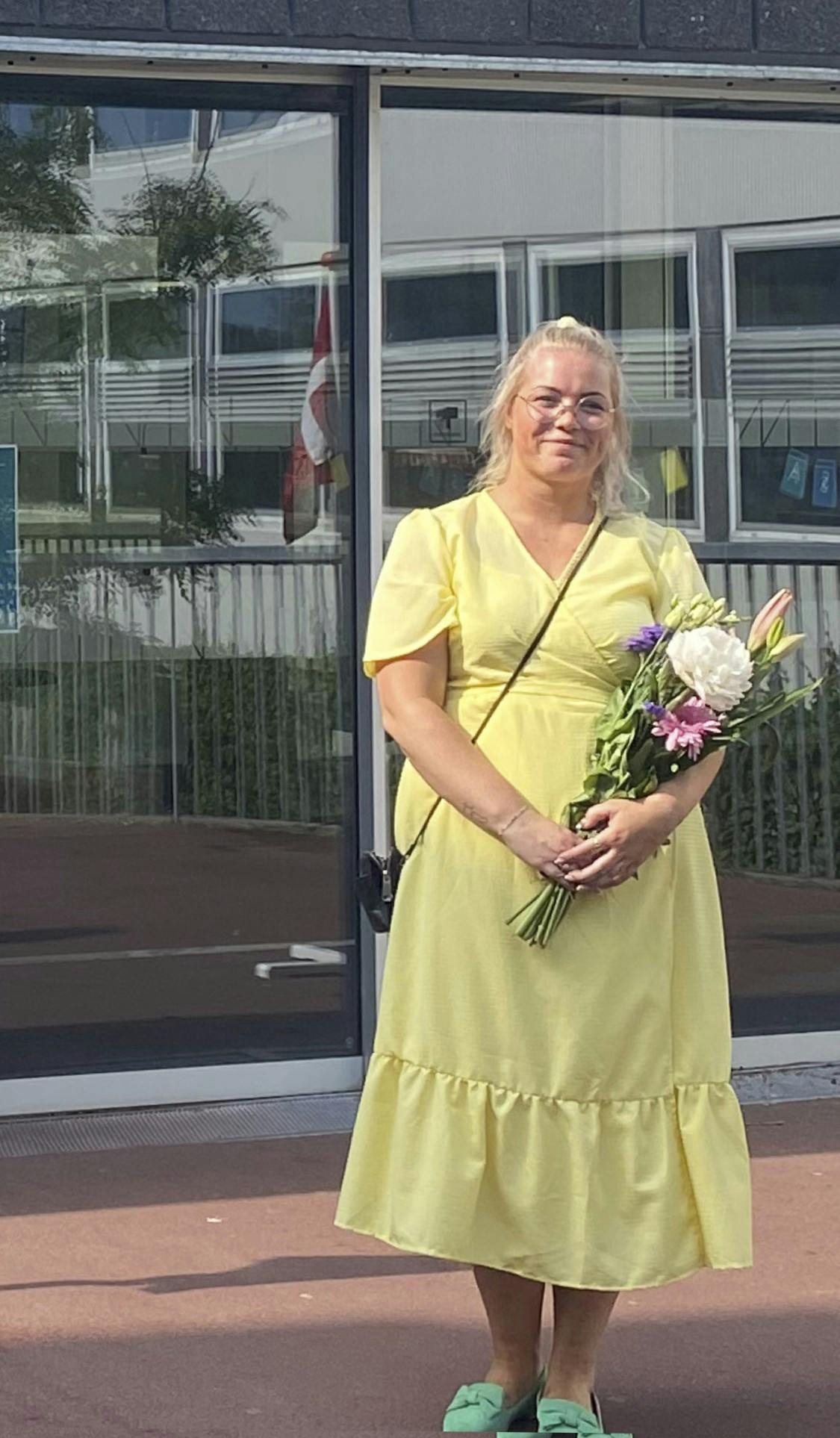 Et privat foto af Tina Brolykke Rasmussen vejede 111 kilo, før hun begyndet at leve efter fastekurens principper.