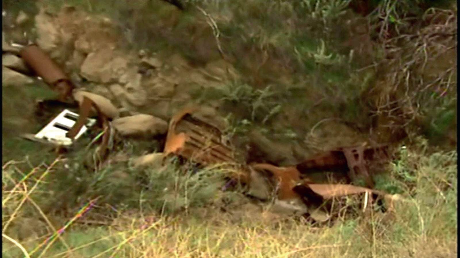 Mordet på Megan Barroso - Liget af Megan blev fundet i denne slugt