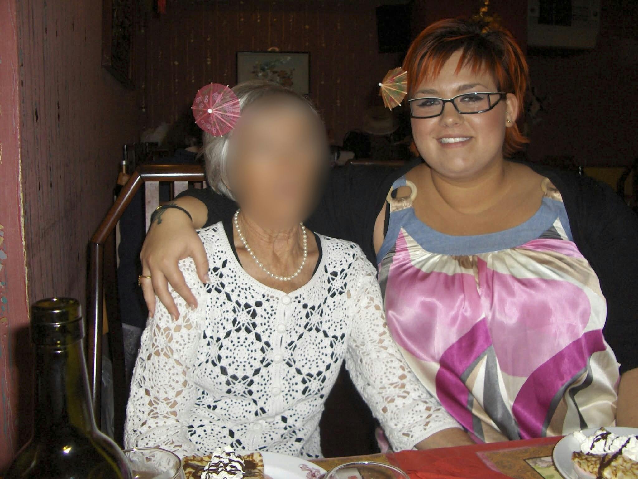 Josefine Vizago før hun tabte sig.