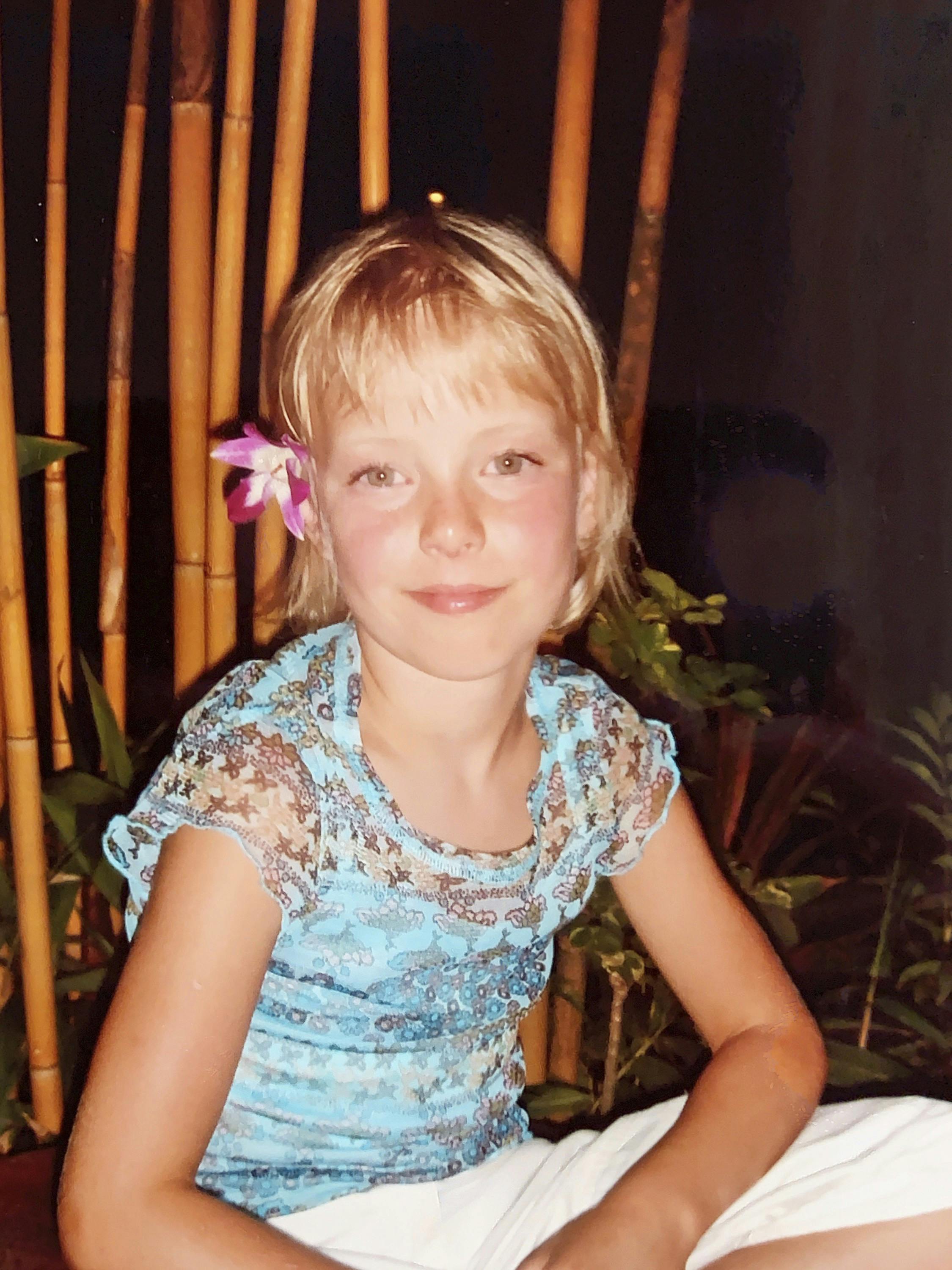 Michelle Bach Mogensen som barn.