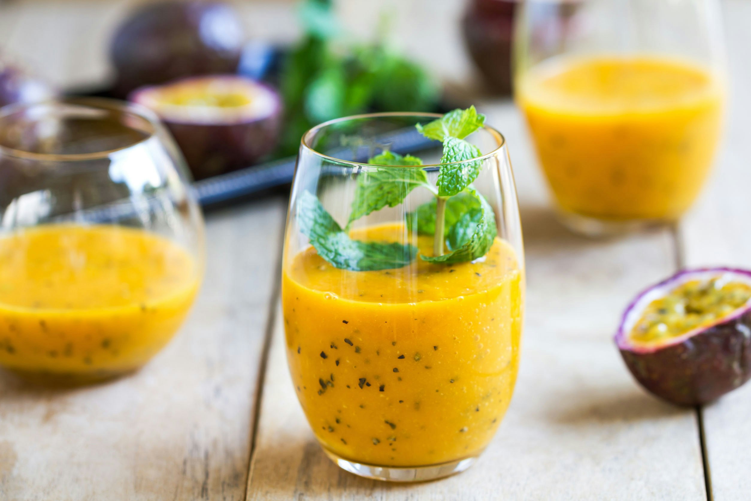 Cremet mango-kokosnød smoothie