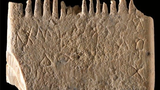 Lusekammen blev fundet i det sydlige Israel i et hul, hvor den ?sandsynligvis? blev smidt ned sammen med andet affald. I dag er den så langt fra dét.