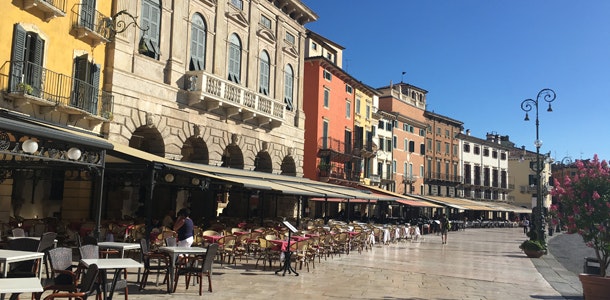 Verona i Italien er en charmerende, historisk by.