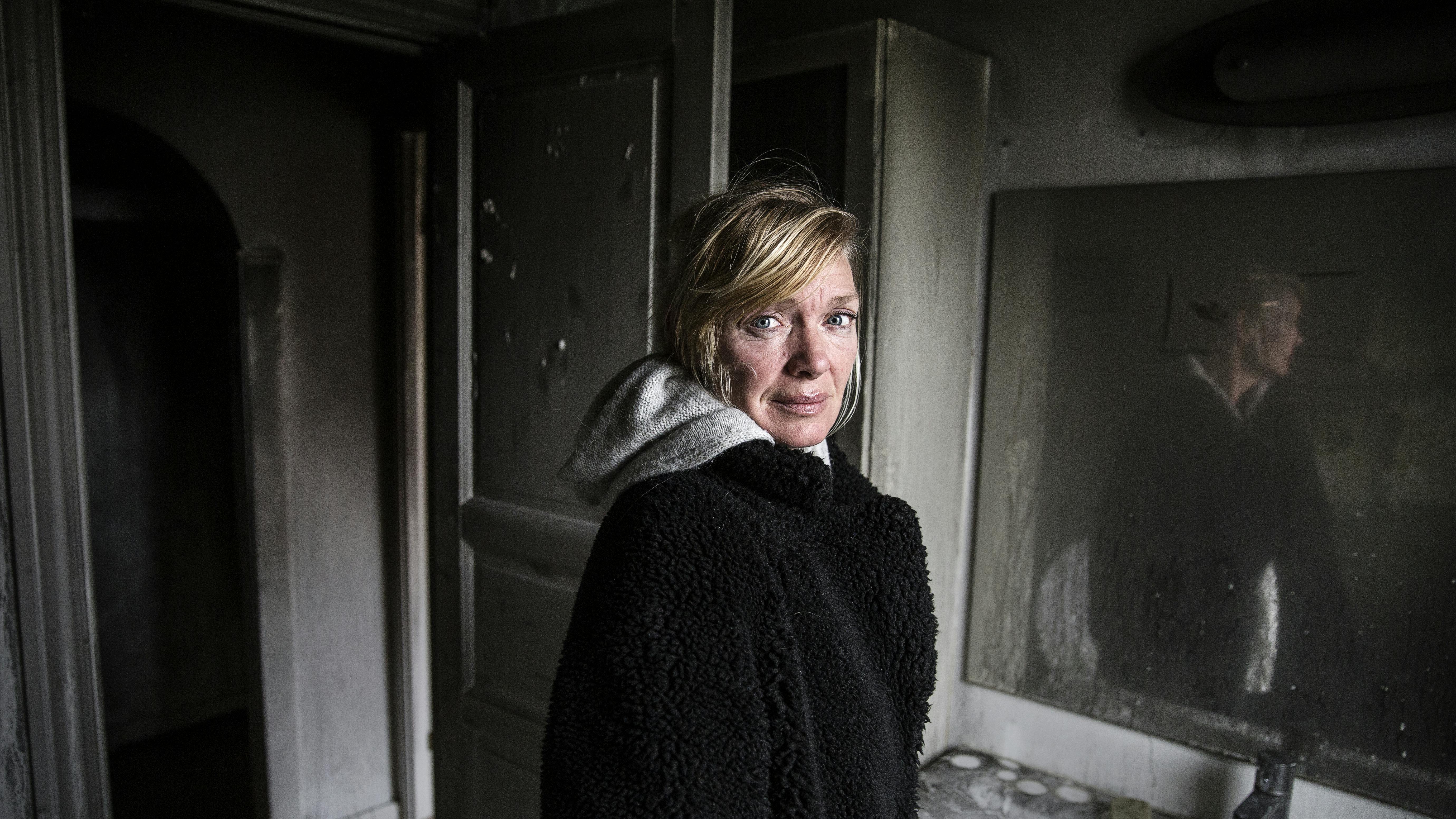 Charlotte Højlund hus brændte ned