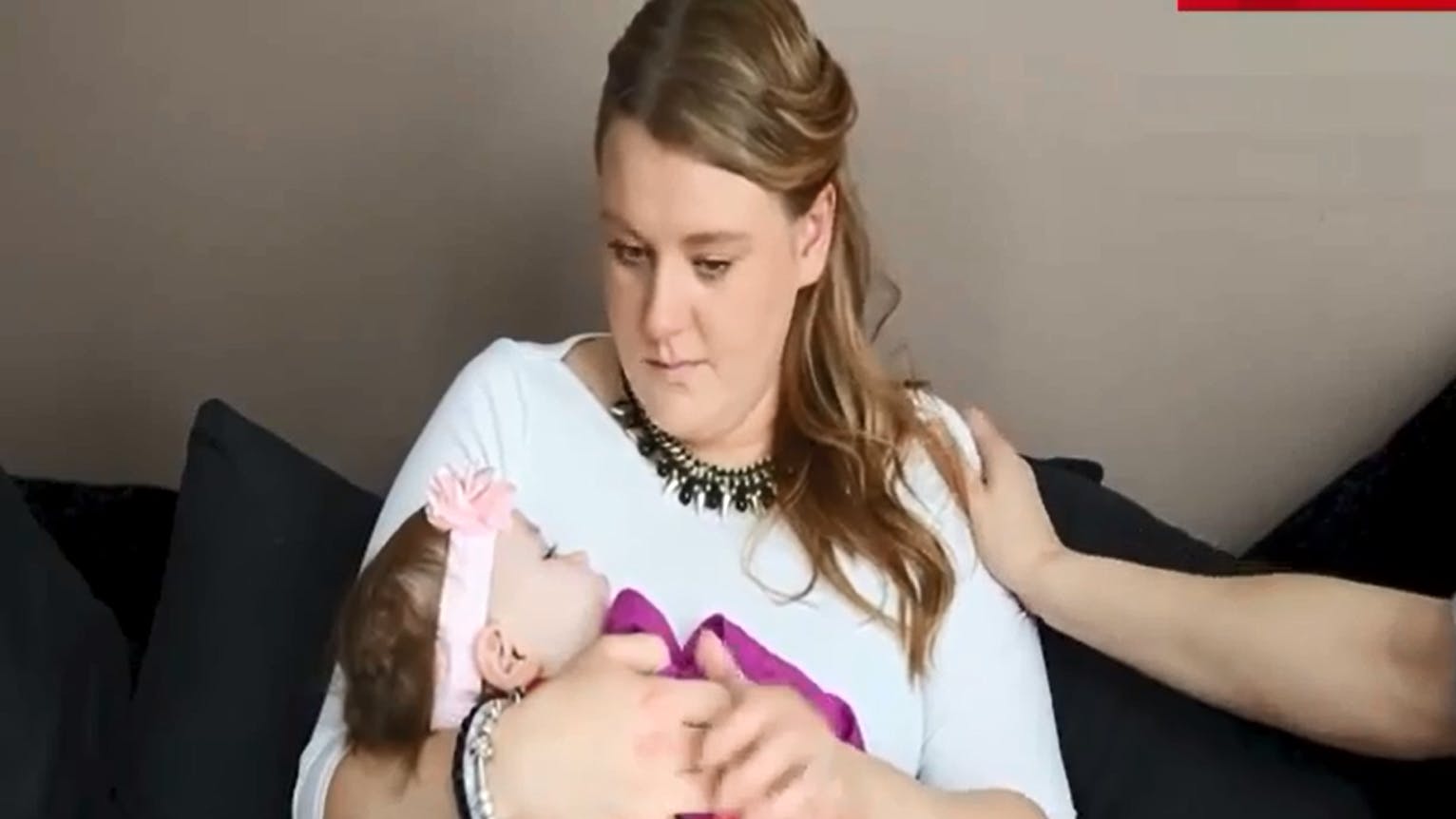 Sky Disson og datteren Lilli, der