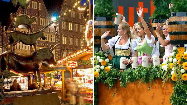 Efterår i Tyskland med Julemarkeder og Oktoberfest i Bremen