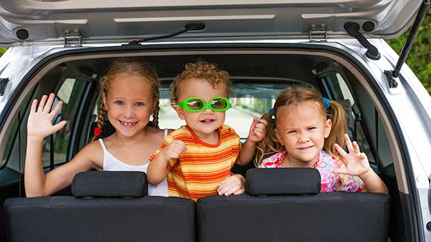 Børn i bil