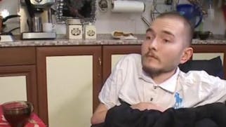 Russisk mand i kørestol