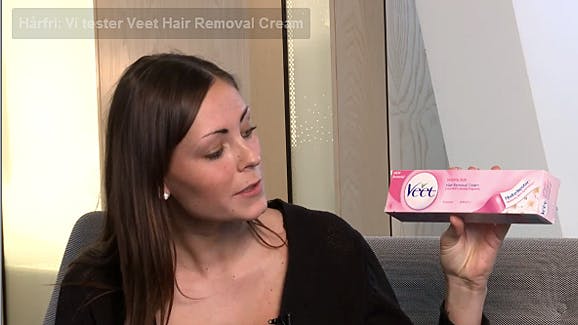 Louise tester Veet hårfjernings-creme
