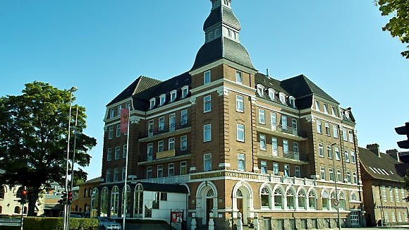 De heldige vindere skal bo her, på Hotel Plaza i Odense, på fredag - og IKKE i København.