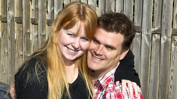 Sidste år friede Rene til Nadja, da de var til Stafet for Livet i Rønde.